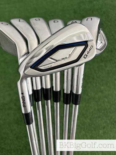 LH Ping G440 Iron Set 5-U / Ping AWT 3.0 Stiff