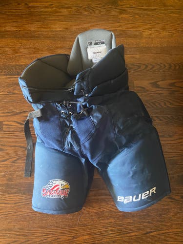 Men's Saginaw Spirit OHL CHL Senior Medium Bauer Nexus Pro Hockey Pants Pro Stock (Used)