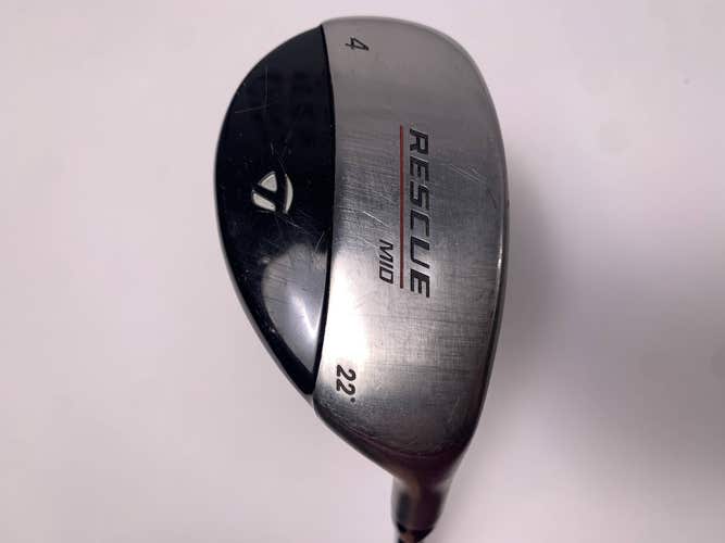 TaylorMade Rescue Mid 4 Hybrid 22* Stiff Steel Mens RH
