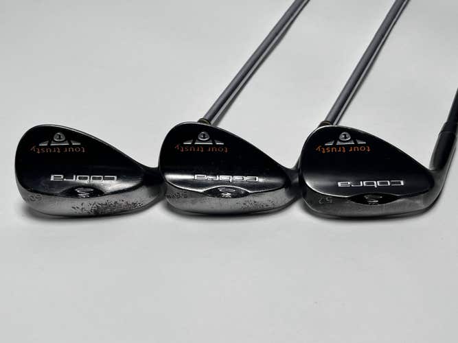 LEFTY Cobra Tour Trusty Black Wedge Set 52* 8 | 56* 8 | 60* 6 LH -1''