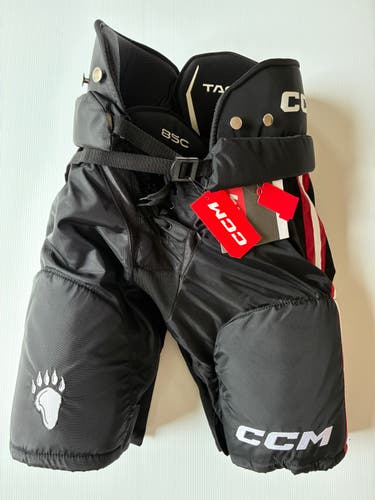 New Senior CCM 85C Pro Stock Hockey Pants - Black/Red/White