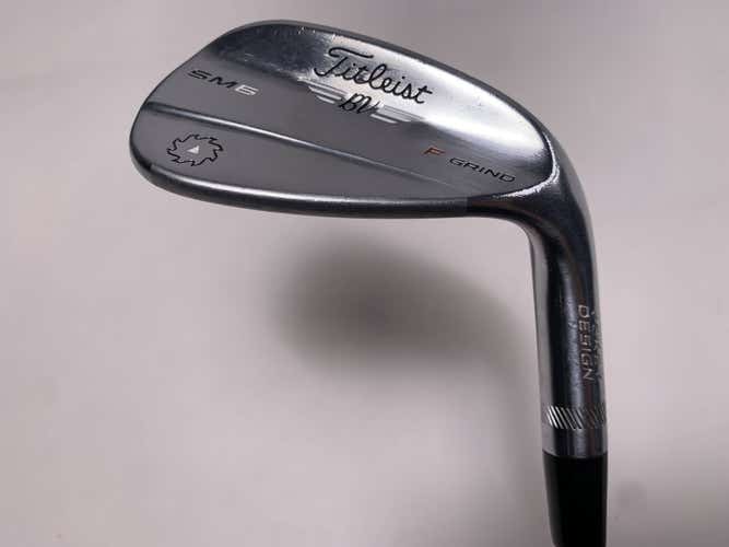 Titleist Vokey SM6 Tour Chrome Wedge 52* 12 Bounce F-Grind Wedge Steel Mens RH