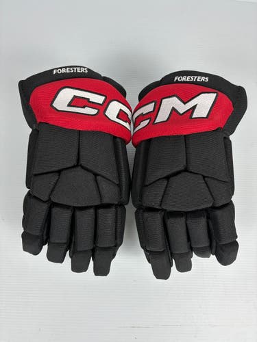 New 12" Junior CCM 85C Pro Stock Hockey Gloves - Black