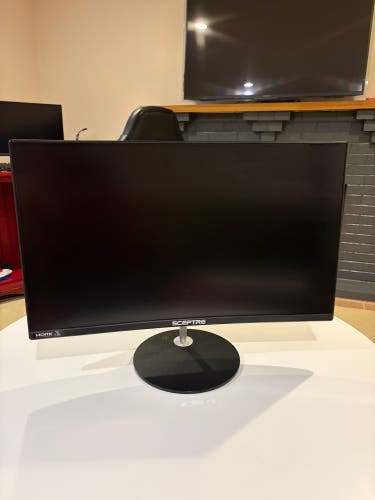 (Sceptre Curved Computer Monitor 75 Hz HDMI, 21 inch Used)