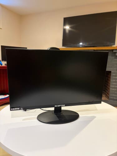 (Used Sceptre Gaming Monitor 21’ 75 Hz HDMI, Power Cord Included)
