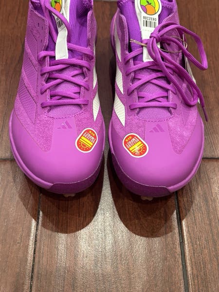 new men's 13 Adidas Adizero Impact Metal BSB Somos Purple Cleats