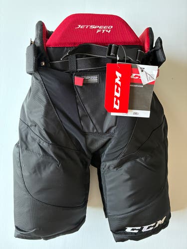New Senior Medium CCM JetSpeed FT4 Hockey Pants - Black