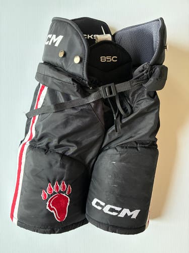 Used Senior Medium CCM 85C Pro Stock Hockey Pants - Black/Red/White