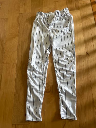 White Pinstripe Men's Small Adult EvoShield Game Pants (Used Like New)