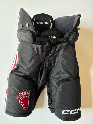 Used Senior Large CCM 85C Pro Stock Hockey Pants - Black/Red/White