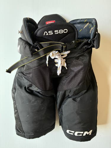 Used Senior Medium CCM Tacks AS 580 Hockey Pants - Black