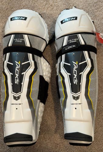 CCM JetSpeed FT4 PRO NHL Pro Stock Hockey Player Shin Pads Protective Senior 18"