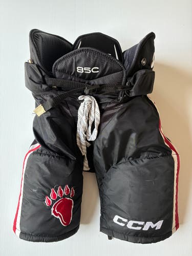 Used Senior Medium CCM 85C Pro Stock Hockey Pants - Black/Red/White