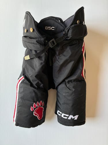 Used Senior Large CCM 85C Pro Stock Hockey Pants - Black/Red/White