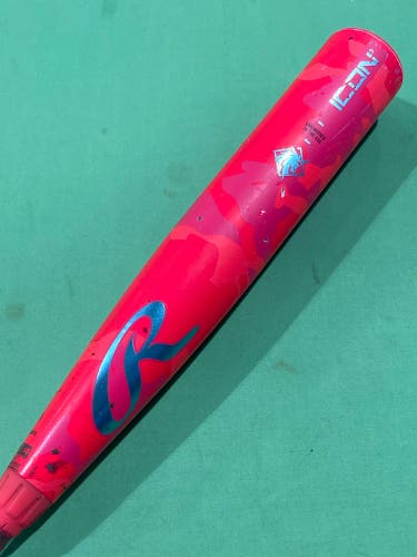 Used 2025 Rawlings Icon Composite Bat 33" (-3) | ELECTRIC UNICORN LIMITED EDITION