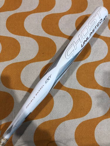White 2023 Easton Ghost Unlimited Composite Bat (-10) Composite 23 oz 33" (Used)