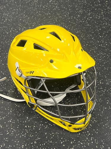 Used Cascade Cpvr Lacrosse Helmet Yellow One Size 11849-s000019453