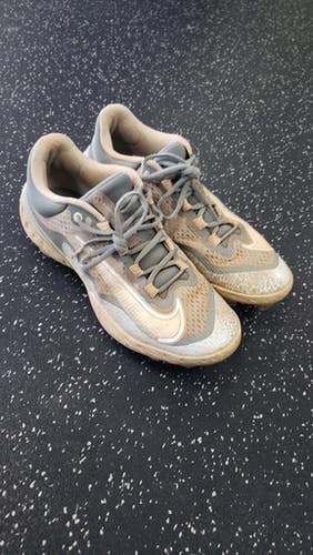 Used Nike React Baseball Bb Sb Cleats Grey Senior 9 11849-s000029377