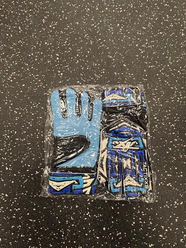 Used Tactixxs Soccer Goalie Gloves Royal Blue 5 11849-s000037825