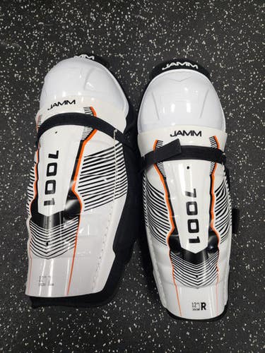 Used 7001 Junior Shin Guards White 12" 11849-s000038023