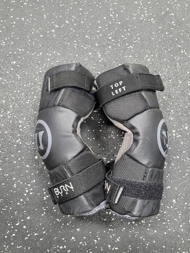 Used Warrior Burn Next Lacrosse Arm Pads Guards Black Md 11849-s000040317
