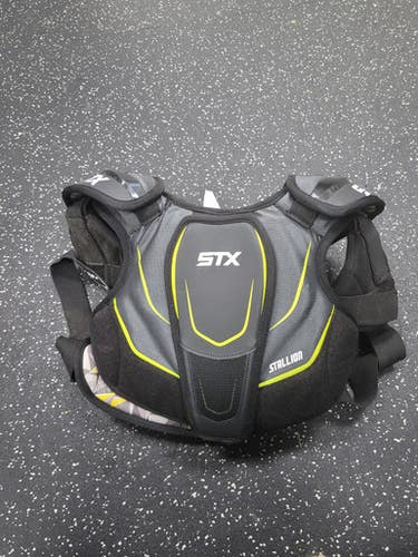 Used Stx Stallion Lacrosse Shoulder Pads Grey Lg 11849-s000040184