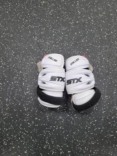 Used Stx Stallion 500 Lacrosse Arm Pads Guards White Md 11849-s000040302
