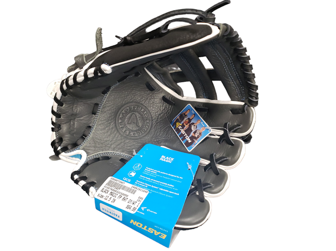 New Easton Black Magic Fp Rh Throw Fastpitch Gloves 11849-black-magic-fp