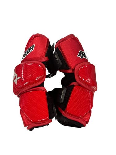 Used Stx K18 Lacrosse Arm Pads Guards Red Lg 11849-s000011110