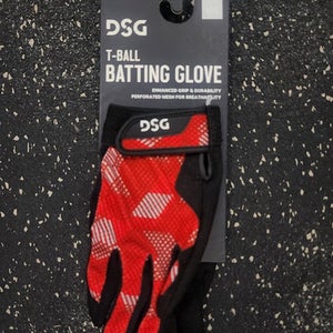 Dsg Bb Sb Batting Gloves Black And Red M L 11849-s000039925