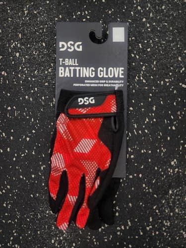 Dsg Bb Sb Batting Gloves Black And Red M L 11849-s000039925