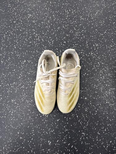 Used Adidas X Ghosted Soccer Cleats White Junior 04.5 11849-s000035697