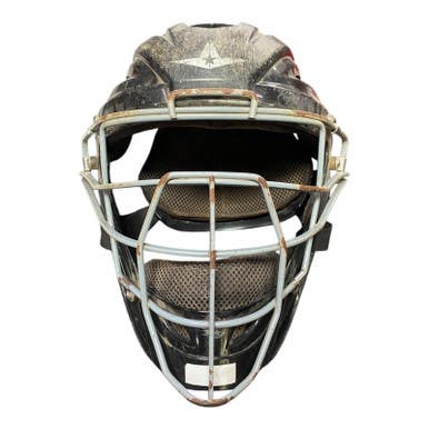 Used All-star Mvp 2500 7 - 7 3 4 Catchers Helmet W Mask Black One Size 11375-s000344882