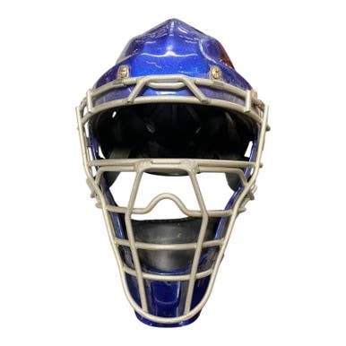 Used Catchers Helmet W Mask Royal Blue One Size 11375-c000366558