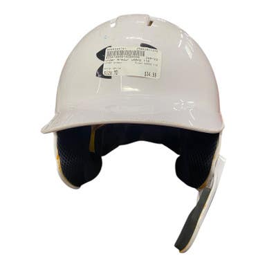 Used Under Armour Uabh2 110 Batting Helmet No Mask White Md 11375-s000366761