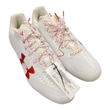 Used Under Armour Team Nitro Adult Fb Cleats Red Senior 9.5 11375-s000369597