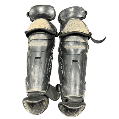 Used Easton Black Magic 3.0 Catchers Leg Guards Black Youth 11375-s000377858