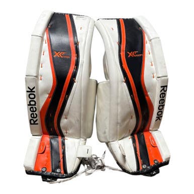 Used Reebok Xt 285r Goalie Leg Pads Senior White 34" 11375-s000353334