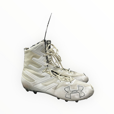 Used Under Armour Adult Fb Cleats White Senior 16 11375-s000355757