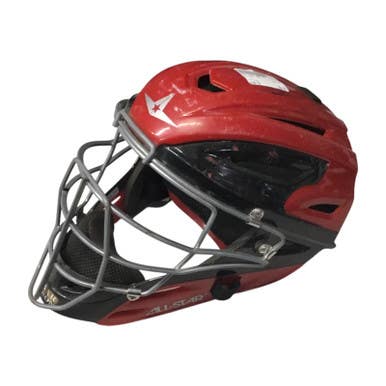 Used All-star Red Catchers Helmet W Mask Red One Size 11375-s000355770