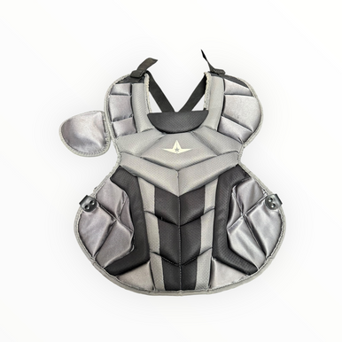 Used All-star S7 Catchers Chest Protector Grey Intermed 11375-s000373843