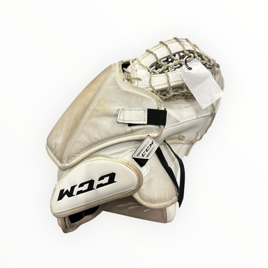 Used Ccm Eflex 5.9 Senior Goalie Catcher White 11375-c000361030