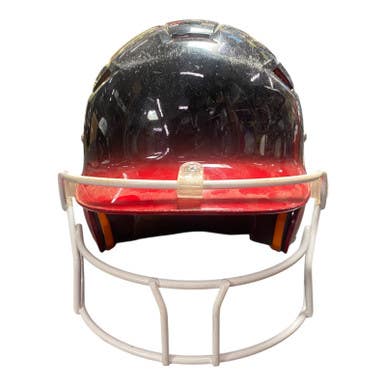 Used Schutt Batting Helmet W Mask Red Lg 11375-s000361173