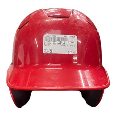 Used Easton Bio Dri Jr Batting Helmet No Mask Red One Size 11375-s000372782