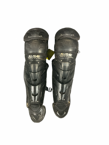 Used All-star Black Shin Guards Catchers Leg Guards Black Adult 11834-s000051766