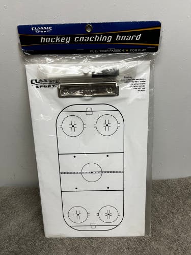Classic Sport Dry Erase Hockey Coaching Board 16”x9.5” NWT New With Tags Sports