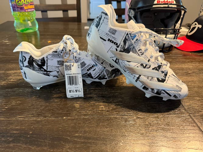 Men's Size M 8.5 (W 9.5) Adidas Adizero Electric 2 currency Low Top Molded Cleats (New)