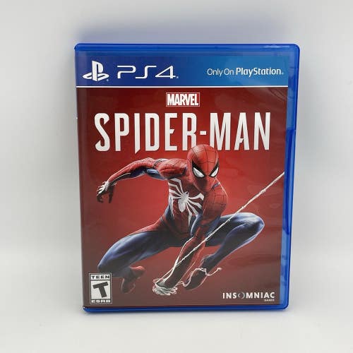 Marvel Spiderman (Sony PlayStation 4 PS4, 2018) Excellent Condition