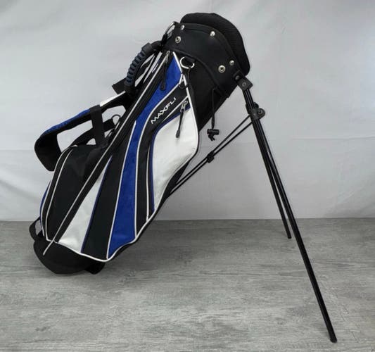 Maxfli Rev 3 Kids Stand Golf Bag Blue/Black/White 5-Way 4 Pockets NWOT NEW