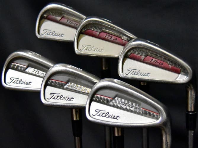 TITLEIST 775 IRONS SET 3-8 FLEX: REGULAR LENGTH: (5) 39 IN RIGHT HANDED